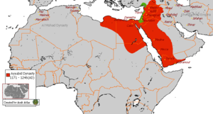 Ayyubid Empire in its Greatest Extent