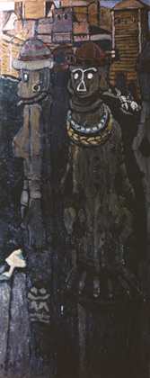 The Idols, a painting by Nicholas Roerich (1901).