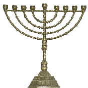 A simple modern menorah