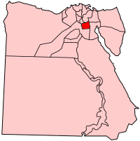 Egypt, with Cairo governorate highlighted.