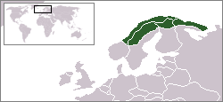 Map of the Sami people.
