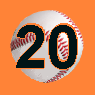 Frank Robinson's number 20 was retired by the Baltimore Orioles in 1972