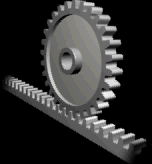 Rack and pinion animation