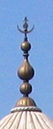 The Taj Mahal's bronze finial was originally made of gold