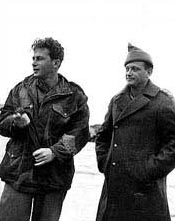 Israeli generals Rabin and Alon in 1949