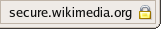 Padlock icon from the Firefox web browser, meant to indicate a page has been sent in SSL or TLS-encrypted protected form. However, such an icon is not a guarantee of security; a subverted browser might mislead a user by displaying a proper icon when a transmission is not actually being protected by SSL or TLS.