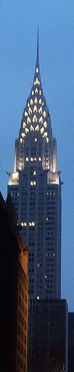 Illumination of the building at dusk.