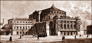 View of the Mariinsky Theatre in the 1890s.