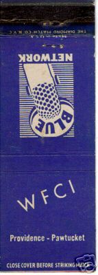 Matchbook showing the Blue Network logo, circa 1942. Collection of E. O. Costello.