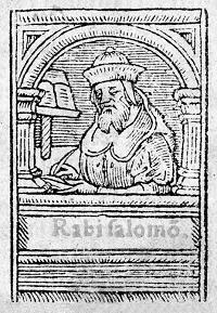 A sixteenth-century depiction of Rashi