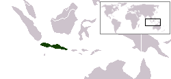 Location of Java island