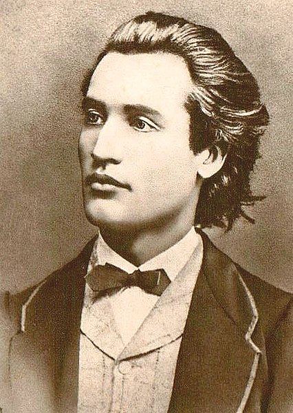 Mihai Eminescu, national poet of Romania and Moldova.