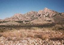 Dragoon Mountains, where Cochise hid with his warriors