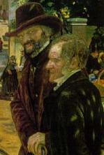 Maurice (right) depicted with Thomas Carlyle in Ford Madox Brown's painting Work