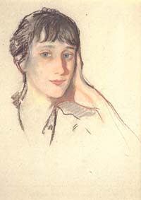 Anna Akhmatova by Zinaida Serebryakova, 1922