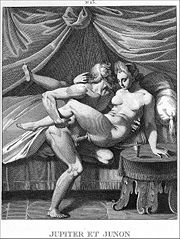 Erotic engraving supposedly after Agostino Carracci (1557–1602)