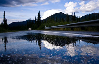 Glenn Highway near Tok, Alaska.