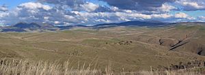 Omeo Plains from Mount Blowhard.