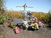 Monument at Crash Site, September 16 2003.