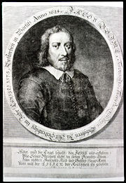 Idealized portrait of Böhme's from Theosophia Revelata (1730).