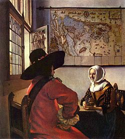 Officer and a Laughing Girl, 1657-59