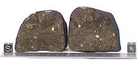 Meteorites may be studied as part of cosmochemistry.