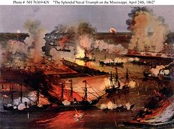 "The Splendid Naval Triumph on the Mississippi, April 24th, 1862"