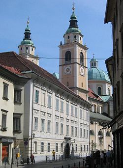 St Nicholas Cathedral, Ljubljana.
