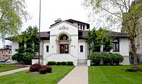 A Carnegie library, opened in 1913 in Cincinnati, Ohio, USA, designed in Spanish Colonial style.