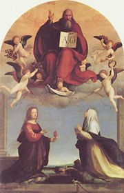 God the Father with Mary Magdalene and Catherine of Siena