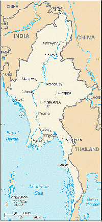 Map of Myanmar