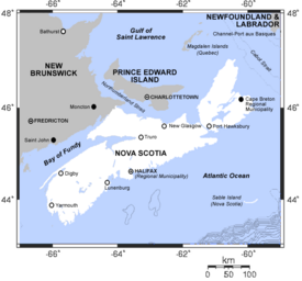 Map of Nova Scotia