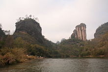 Nine-bend River in the Wuyi Mountains.