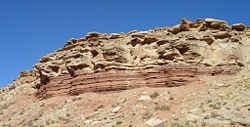 Middle Triassic marginal marine sequence of siltstones and sandstones, southwestern Utah.