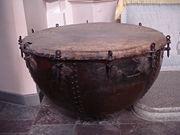 Timpano now in the Church of St Peter and St Paul in Vilnius, Lithuania dating to c. 1673.