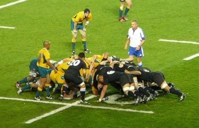 rugby line out