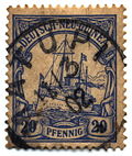 20-pfennig "Yacht," postmarked Matupi, 11 March 1902