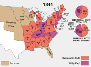 Presidential electoral votes by state.
