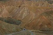 A bus on the Leh-Kargil highway