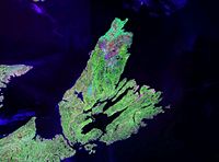 NASA landsat photo of Cape Breton Island