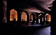 Worship hall (Chaitya) at Ajanta Caves