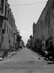 Colonial architecture lines the streets of the old city.