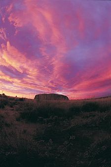 Uluru at sunset