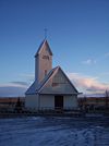 Church of Laugardælir, Fischer's resting place.