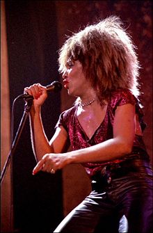 Tina Turner at a show in Norway in 1985