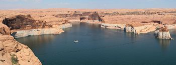 The Escalante River Canyon near its junction with Clear Creek, a branch of Lake Powell.