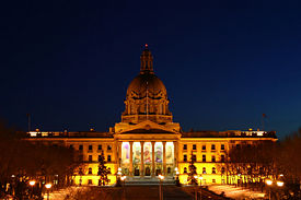 Alberta's Legislative Building in Edmonton.