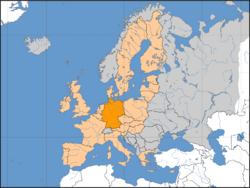 Location of Germany