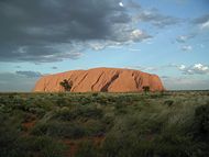 Uluru in mid-day