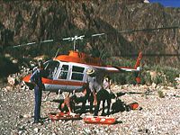 Grand Canyon rescue Helicopter circa 1978